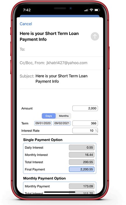 Short Term Loan Calculator