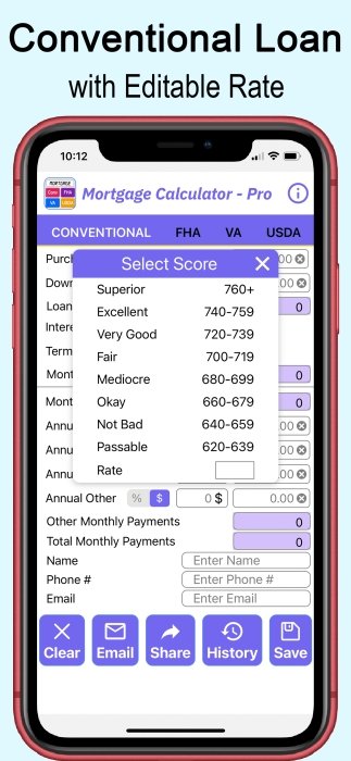 Mortgage Loan Calculator-Pro for Realtors and Loan Officers;